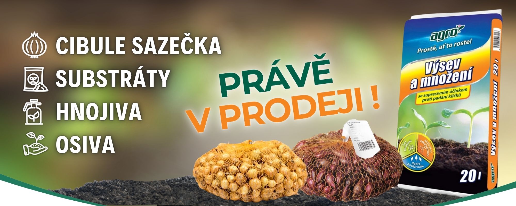 Sazečka, substráty, hnojiva