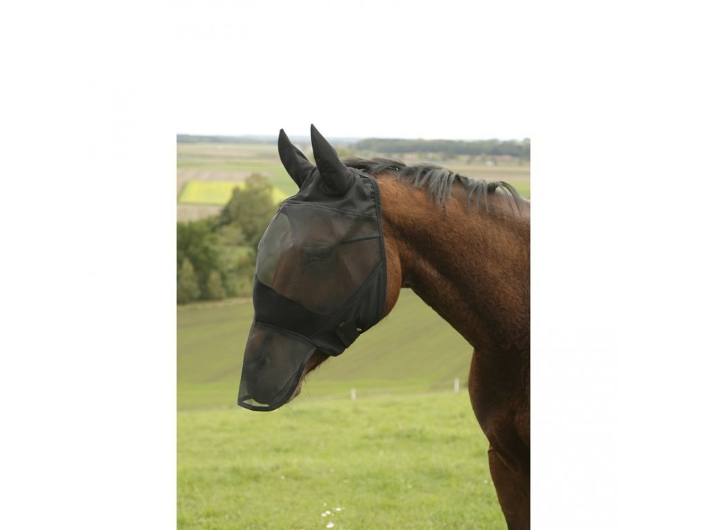 Maska proti hmyzu pro koně z PVC 1