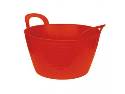 Žlab z pružného plastu FlexBag 28l červený