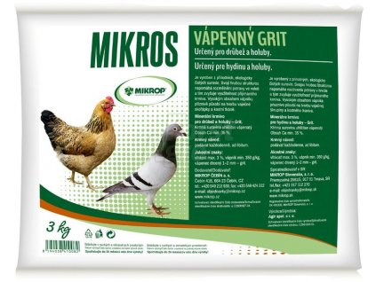 Mikros vápený grit 3 kg