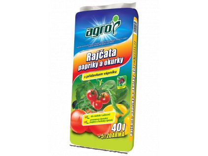 Agro substrát rajčata, papriky a okurky 40+5 l