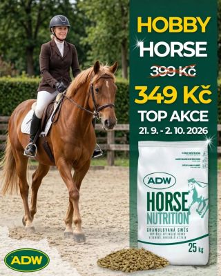 💥 HOBBY HORSE za TOP CENU: 349 Kč za 25 kg balení! (Běžná cena 399 Kč) 🐴 💚 Naše nejoblíbenější granule jsou vyvinuté...