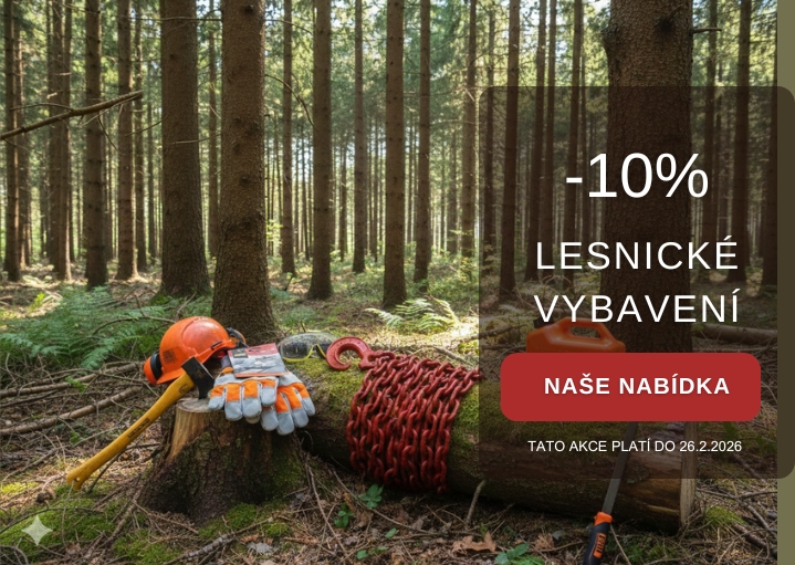 Lesní vybavení pro naše zákazníky nyní se slevou 10%