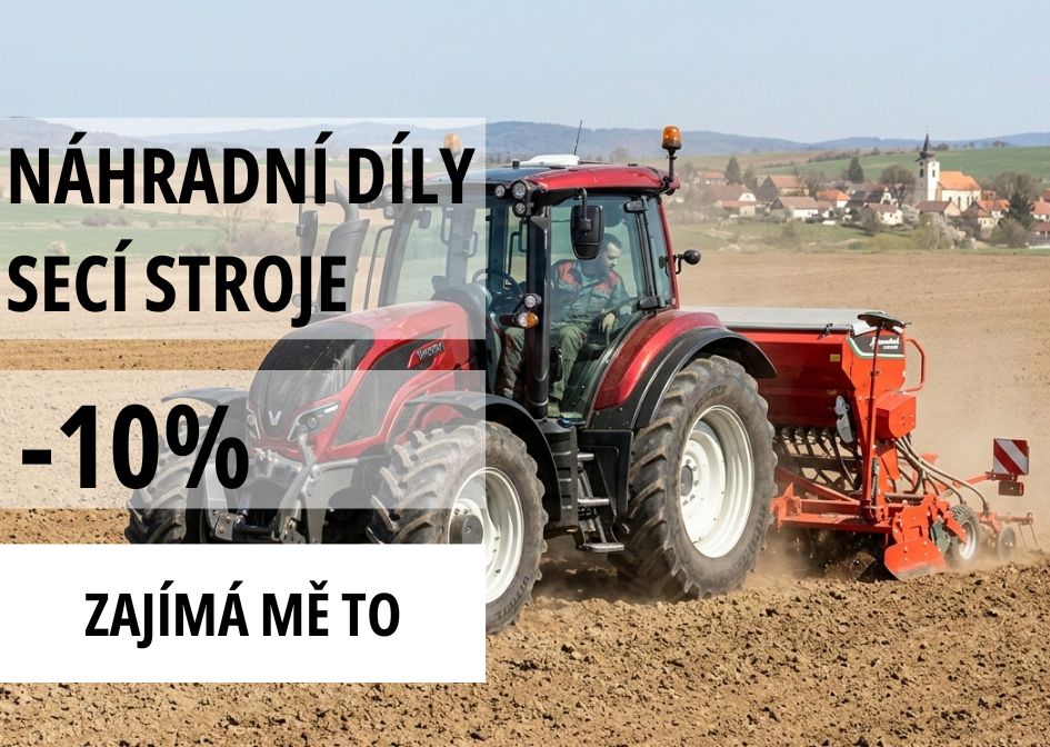 Náhradní díly z kategorie secí stroje se slevou 10%