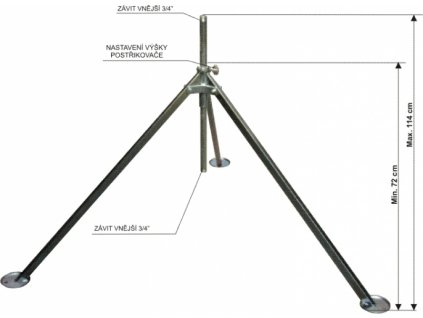 Trojnožka s plochou 3/4"