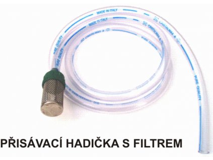 Přisávací hadička s filtrem