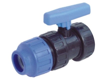 PP kulový ventil 50 mm x 1 1/2"