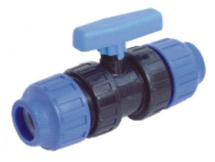 PP kulový ventil 40 mm