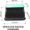 Ventilová šachta Standard s madlem