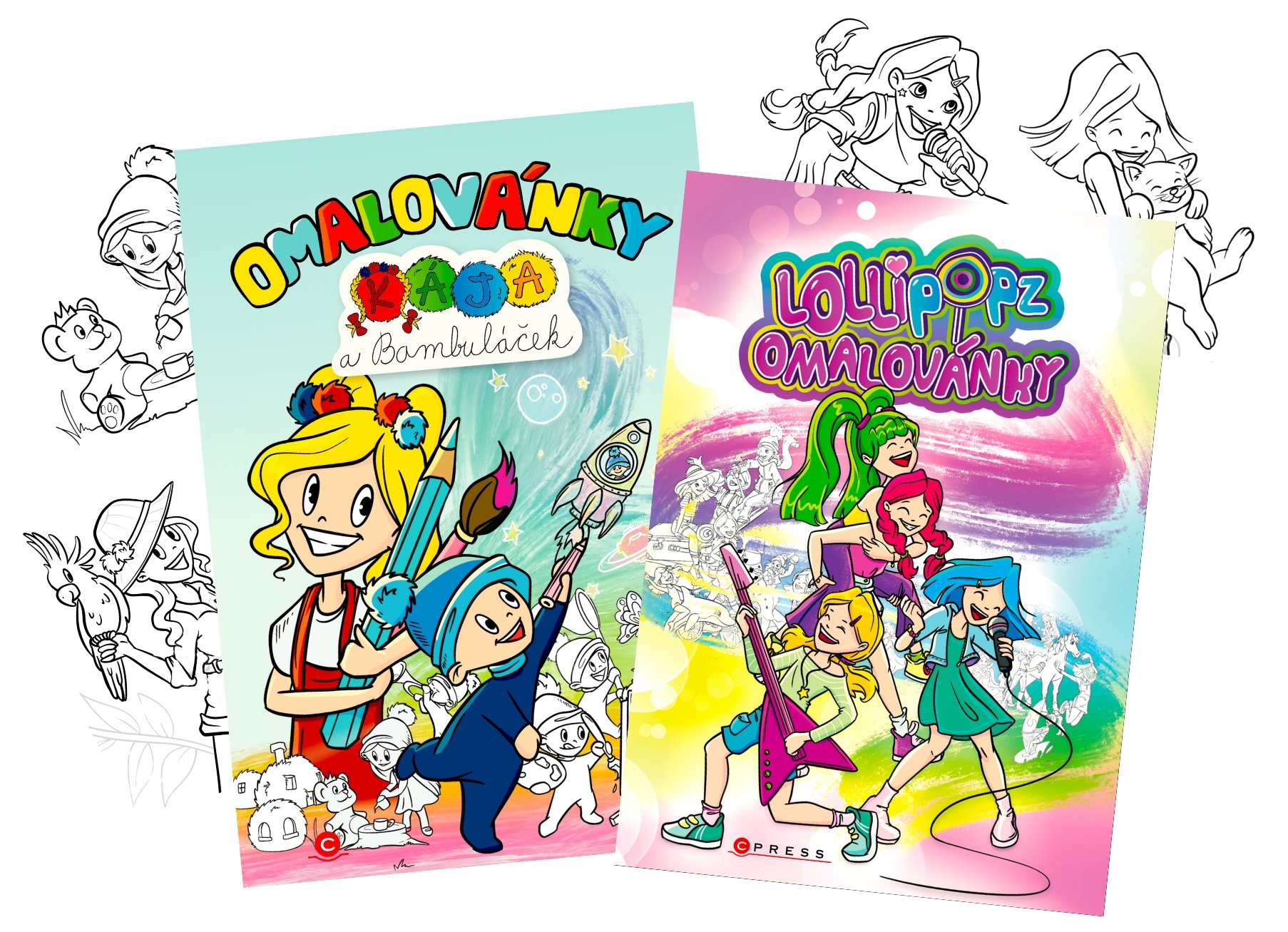 Omalovánky s Kájou a Bambuláčkem a Lollipopz jsou tady! 🖍️