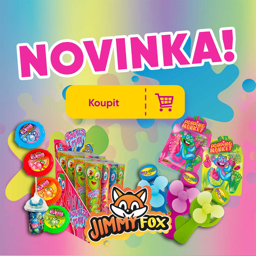 NOVINKA na e-shopu! Jimmy Fox cukrovinky pro celou rodinu!
