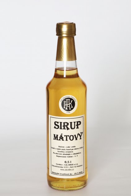 Mátový sirup 0,5l