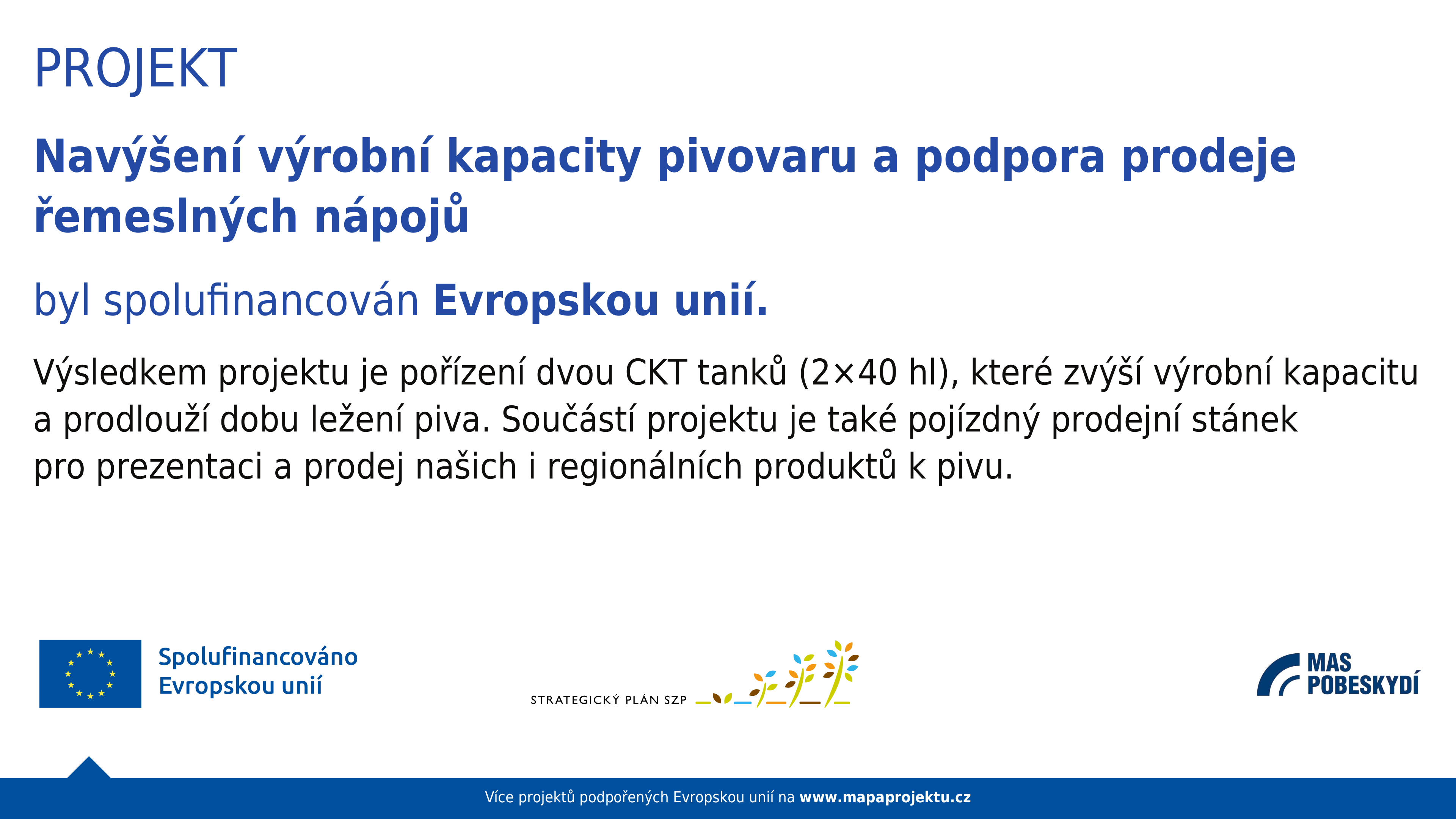 Nové CKT a prodejní vozík