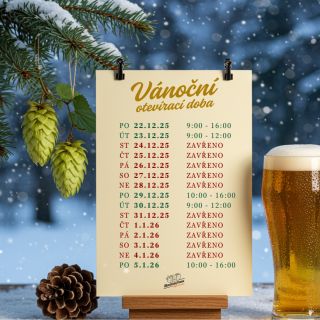 🎄🍺 VÁNOČNÍ OTEVÍRACÍ DOBA – Pivovarské prodejní okýnko 🍺🎄 Milí přátelé, blíží se Vánoce a my vám chceme usnadnit nákup...