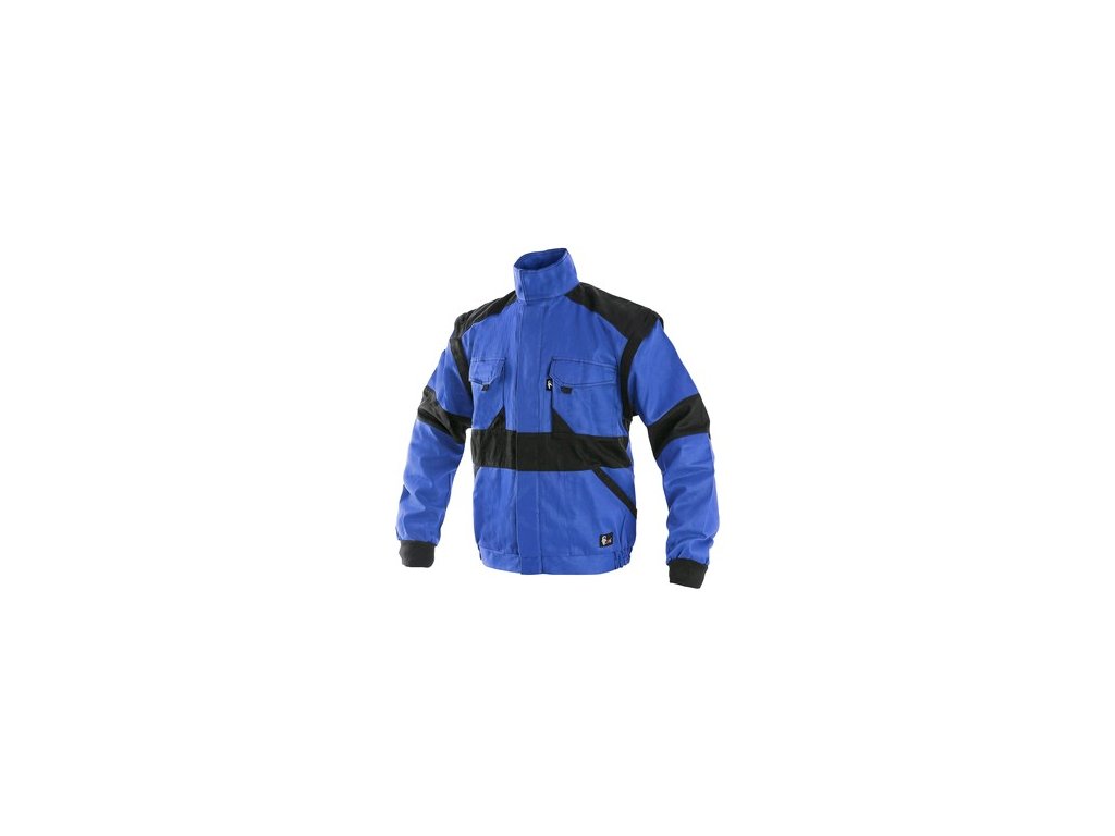 Blůza CXS LUXY EDA, prodloužená, pánská, modro-černá (Délka produktu Prodloužená velikost 194 cm, Velikost 66)