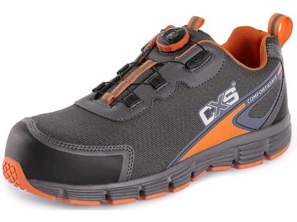Obuv polobotka CXS ISLAND NAVASSA S1P, šedo - oranžová (Velikost 46)