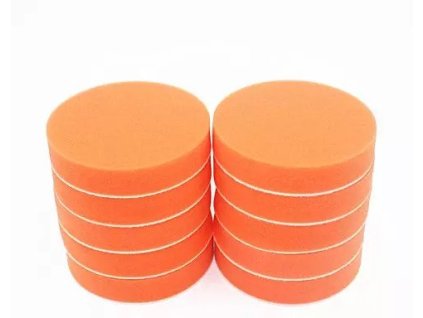 Leštící kotouč molitanový tvrdý 75 mm, oranžový aldivex