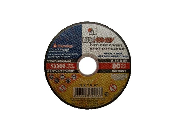 Řezný kotouč LUGA ABRASIVE 125 x 1 x 22,23mm Aldivex