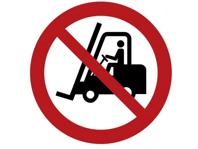 Značka Zákaz provozu motoropvých vozíků