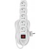 emos prodluzovaci kabel 10 m 5 zasuvek s vypinacem bily pvc 1 mm2 p1510