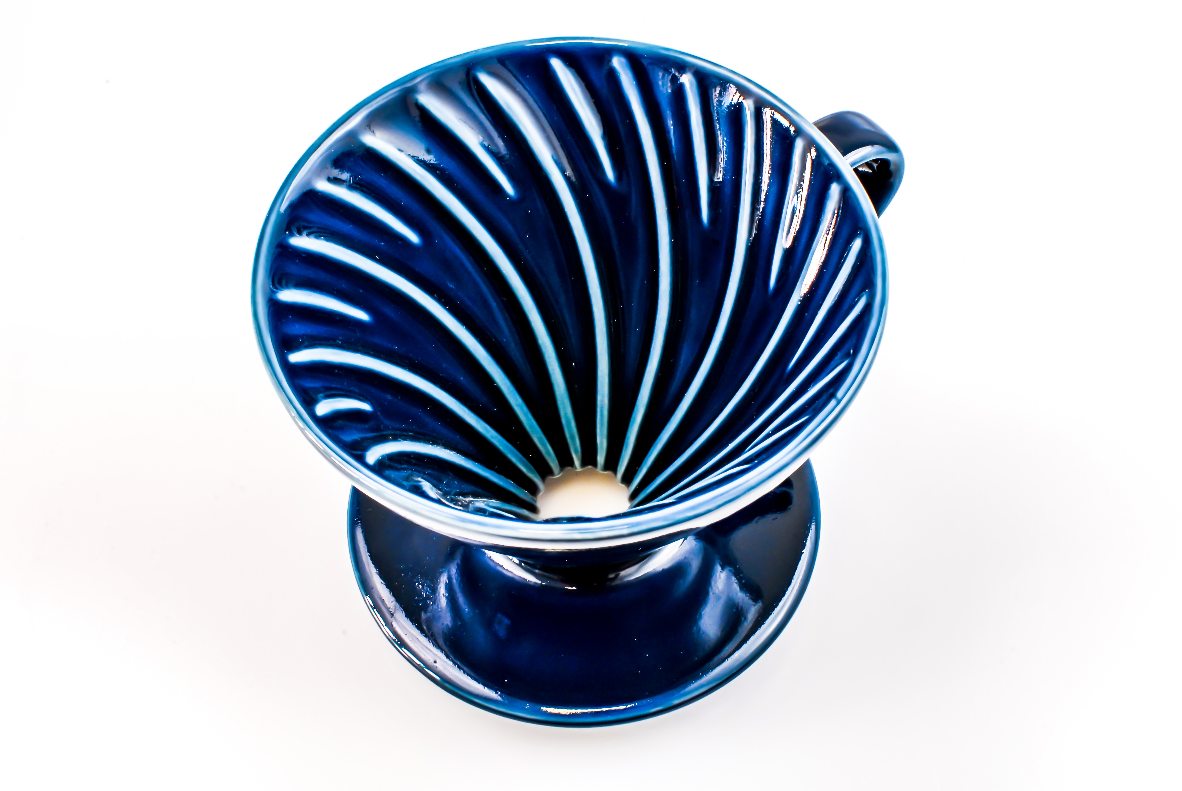 Hario keramický Dripper na kávu V60-02 tmavě modrý + 40 filtrů