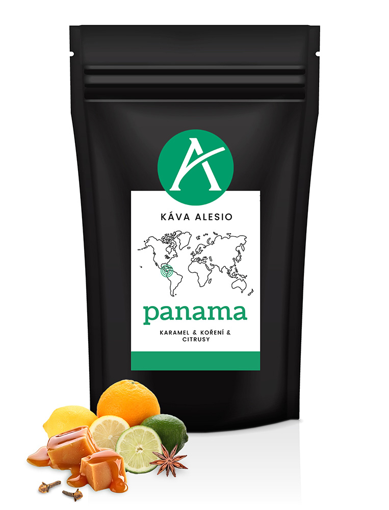 Káva Alesio Panama 1000g, ZRNKOVÁ