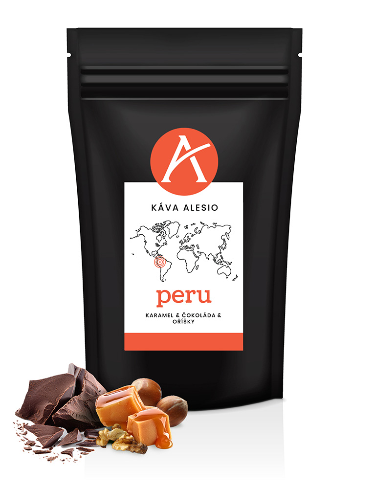 Káva Alesio Peru 1000g, ZRNKOVÁ