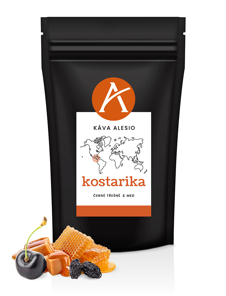 Káva Alesio Kostarika 1000g, ZRNKOVÁ