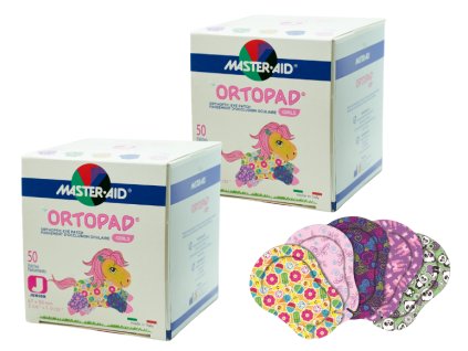 Dětské okluzory Ortopad Girls 2x50 kusů (Velikost Junior)