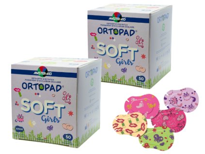 Dětské okluzory Ortopad Soft holky 2x50 kusů (Velikost Regular)