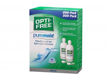 Opti-Free PureMoist Duo Pack 2x300 ml s pouzdry
