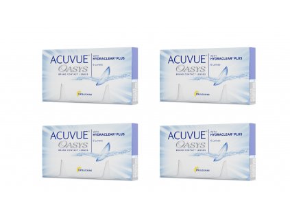 Acuvue Oasys with Hydraclear Plus (6 čoček) výhodné balení 4 krabičky (Dioptrie - sph +8,00, Průměr - DIA 14, Zakřivení - B.C. 8,8)