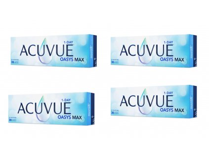 Acuvue Oasys Max 1-Day (30 čoček) výhodné balení 4 krabiček (Dioptrie - sph +6,00, Průměr - DIA 14,3, Zakřivení - B.C. 9,0)