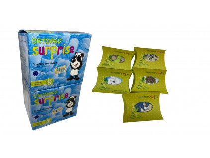 Dětské okluzory Ortopad Surprise Boys with natural bamboo 100 ks (Velikost Medium)