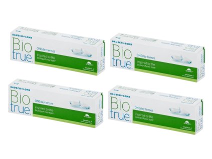 Biotrue ONEday (30 čoček) výhodné balení 4 krabiček (Dioptrie - sph -9,00, Průměr - DIA 14,2, Zakřivení - B.C. 8,6)