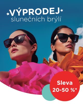 Výprodej slunečních brýlí startuje! 🥳 Od 15. 6. 2026 pořídíte veškeré skladové sluneční brýle se slevou 20 %, označené...
