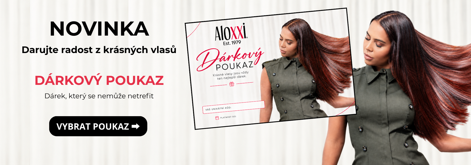 Dárkové poukazy na nákup v e-shopu ALOXXI