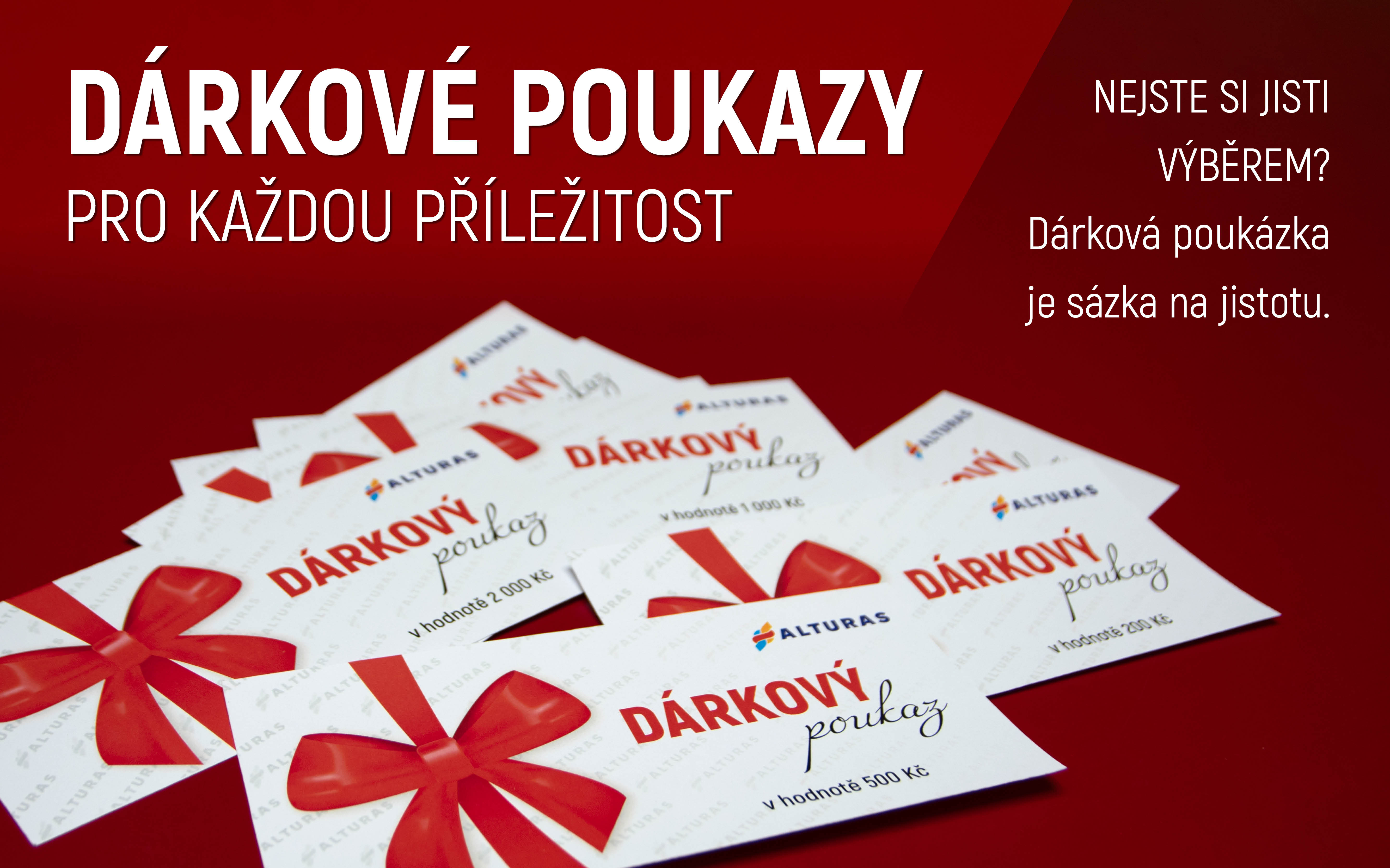 dárkové poukazy