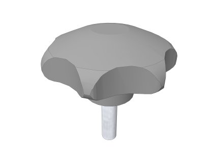 854 hlavice plastova m6 x 22