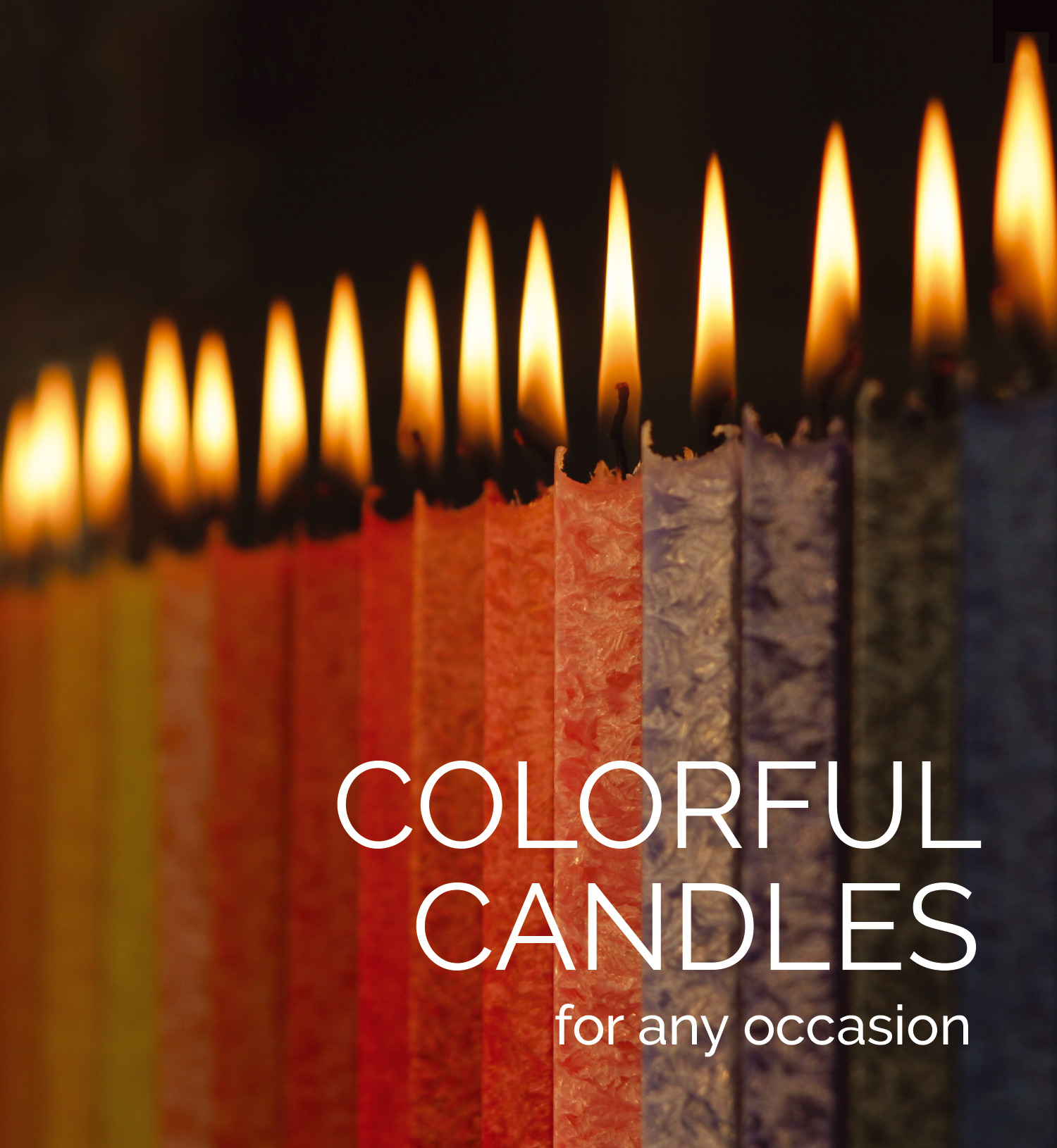 colourful candles
