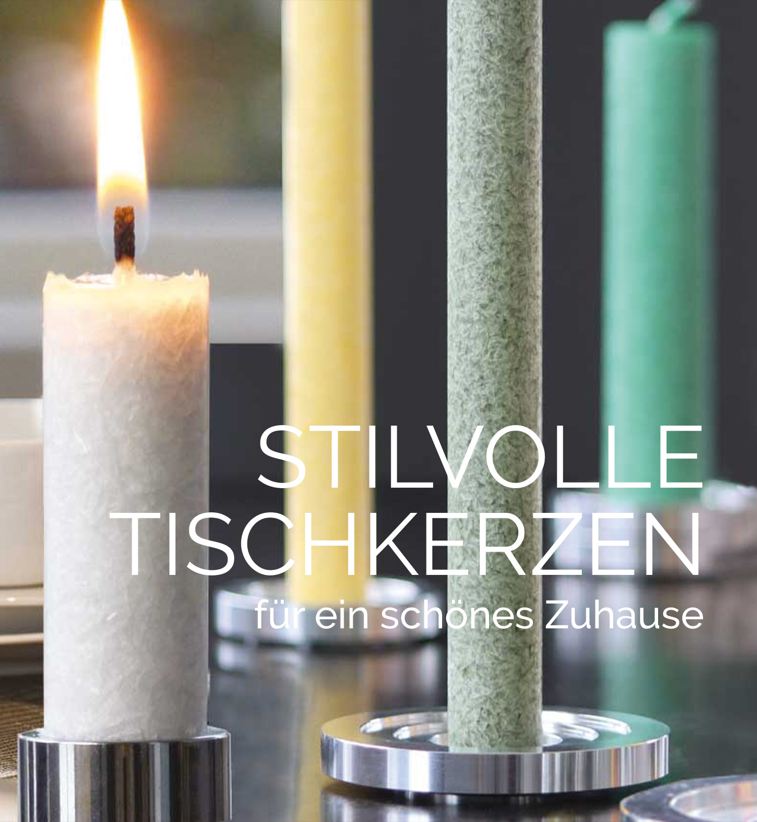 Stilvolle Tischkerzen