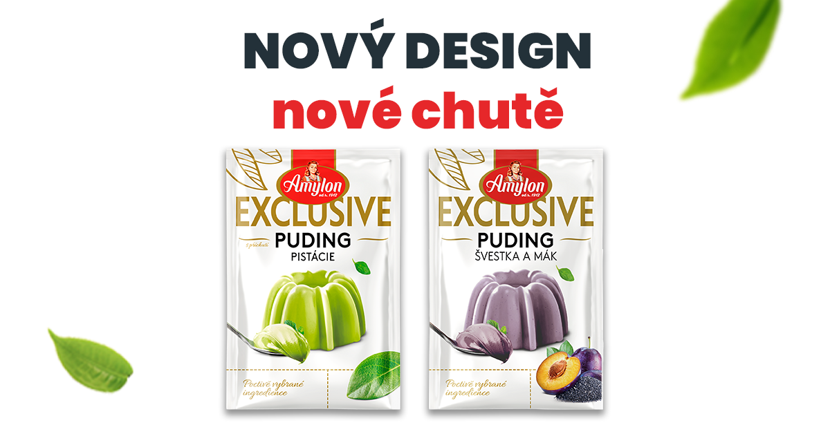 Exclusive Švestka & mák a Exclusive Pistácie