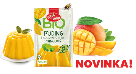 Amylon vám přináší novinku: BIO Puding mangový – bez lepku