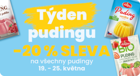 Sleva -20 % na všechny pudingy!