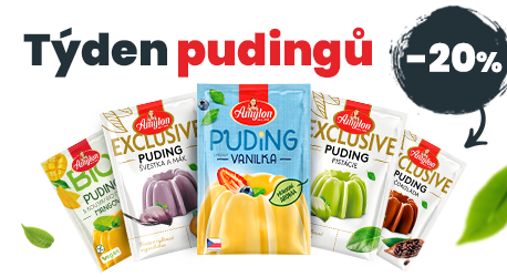 Den vanilkového pudingu slavíme po svém. S 20% slevou na všechny pudingy Amylon