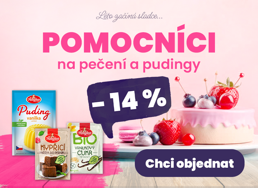 Léto začíná sladce -14% na pomocníky a pudingy