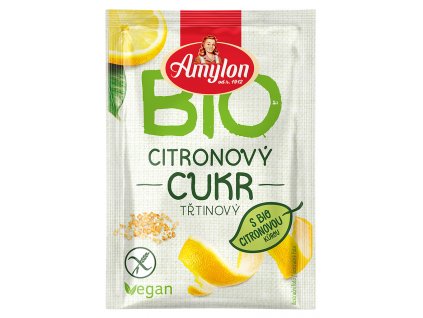 BIO cukr citronový třtinový cukr esence citronu