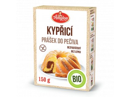 BIO bezlepkový větší balení 150 g kypřící prášek bezfosfátový nadýchané těsto