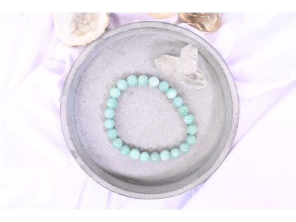 Amazonit náramek  8 mm