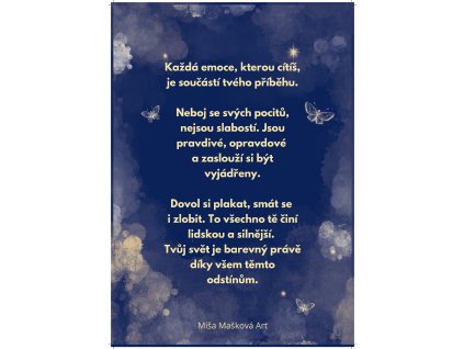 Barvy emocí - autorský motivační tisk A4